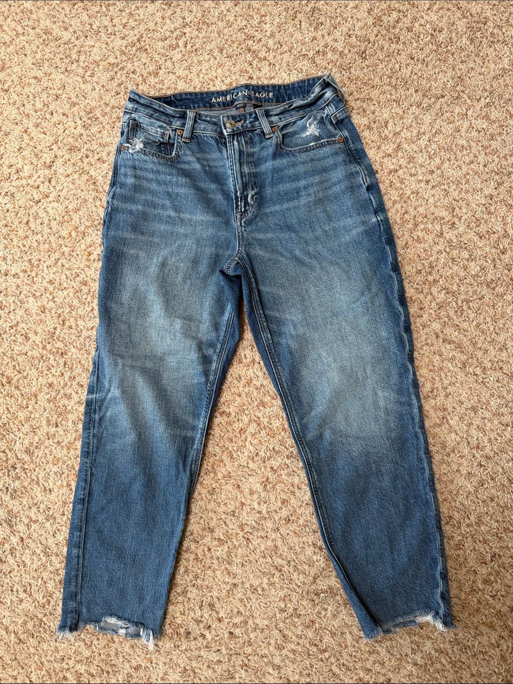 American Eagle Outfitters Strigid Jeans in Medium Blue Wash